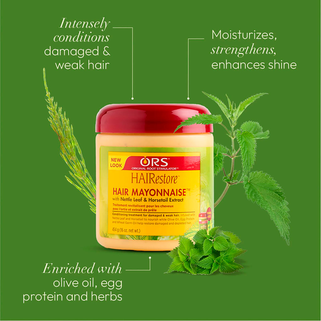 ORS HAIRestore Hair Mayonnaise with Nettle & Horsetail Extract — 16 oz (Pack of 2)