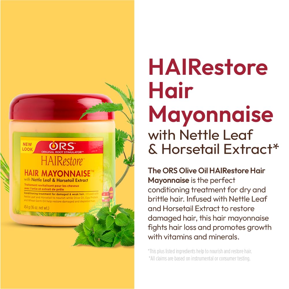 ORS HAIRestore Hair Mayonnaise with Nettle & Horsetail Extract — 16 oz (Pack of 2)