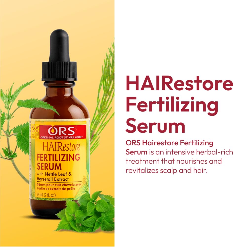 ORS Hairrestore Fertilizing Serum with Nettle Leaf & Horsetail Extract – 3 x 2 oz
