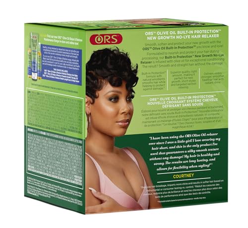 ORS Olive Oil New Growth No-Lye Relaxer Normal Strength (Pack of 6) – Built-In Protection