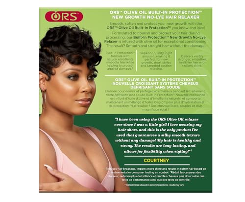 ORS Olive Oil New Growth No-Lye Relaxer Normal Strength (Pack of 6) – Built-In Protection