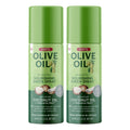 ORS Olive Oil Nourishing Sheen Spray with Coconut Oil – Restorative Shine, Travel Size (Pack of 2)