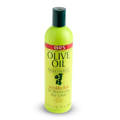 ORS Olive Oil Professional Rich Oil Moisturizing Hair Lotion 23 oz | Salon-Grade Hydration & Heat Protection