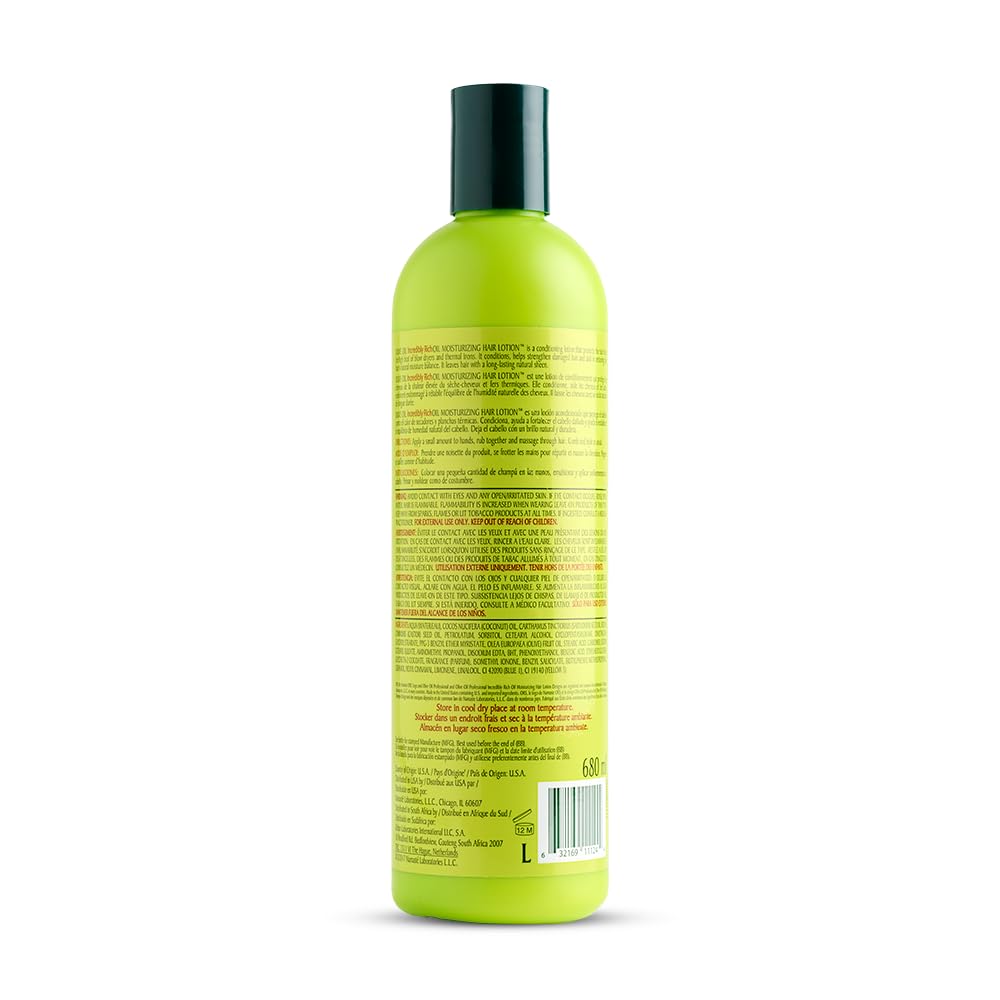 ORS Olive Oil Professional Rich Oil Moisturizing Hair Lotion 23 oz | Salon-Grade Hydration & Heat Protection
