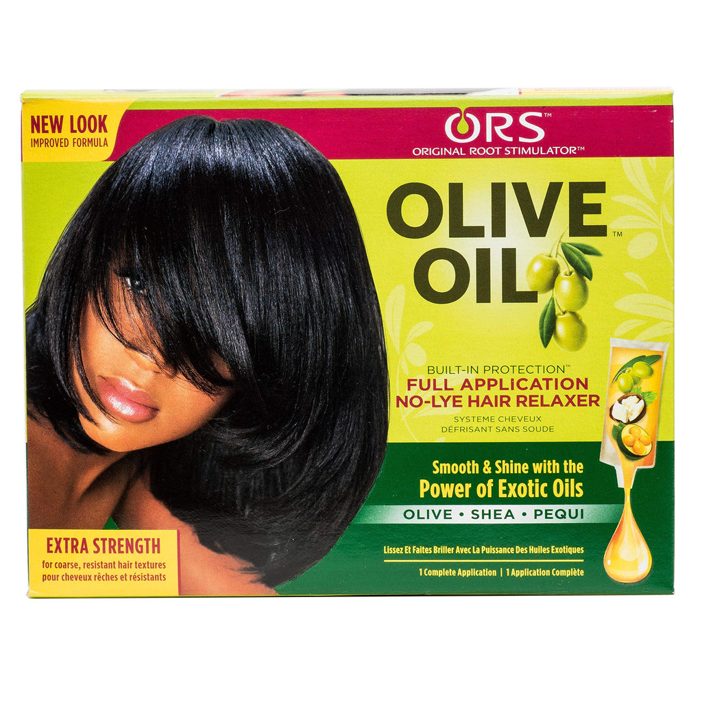 ORS Olive Oil Built-In Protection No-Lye Hair Relaxer - Extra Strength Kit (Full Application)