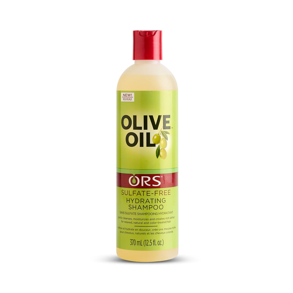 ORS Olive Oil Sulfate-Free Hydrating Shampoo – 12.5 oz, Color- & Keratin-Treatment Friendly