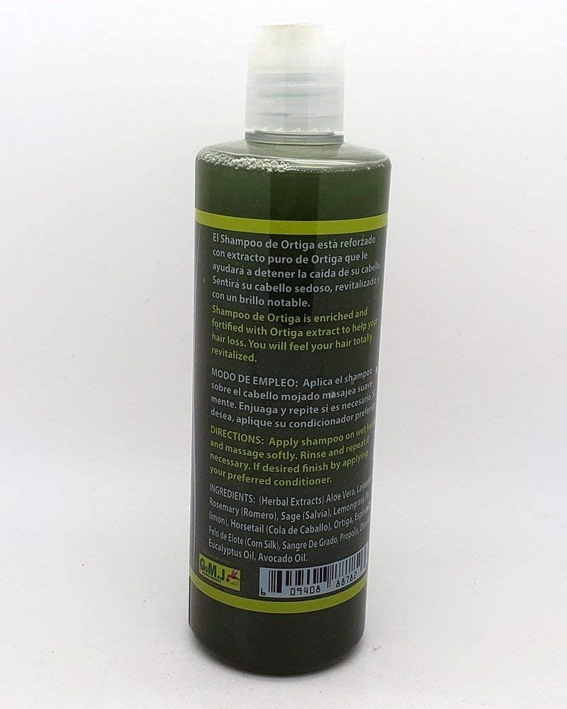 Ortiga Shampoo – 100% Natural Nettle Hair Care, 16 fl oz