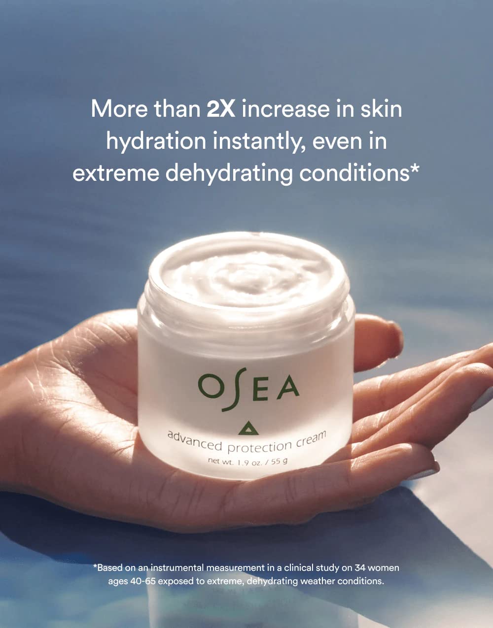 OSEA Advanced Protection Face Cream 1oz – Hydrating Clean Beauty with Naturally Derived Bio-Retinol