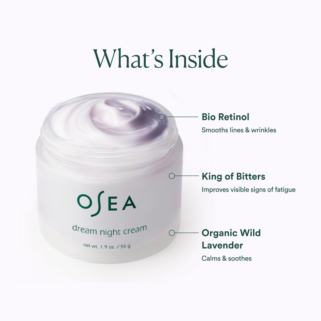OSEA Dream Night Cream – Algae-Derived Bio Retinol, Deep Hydration