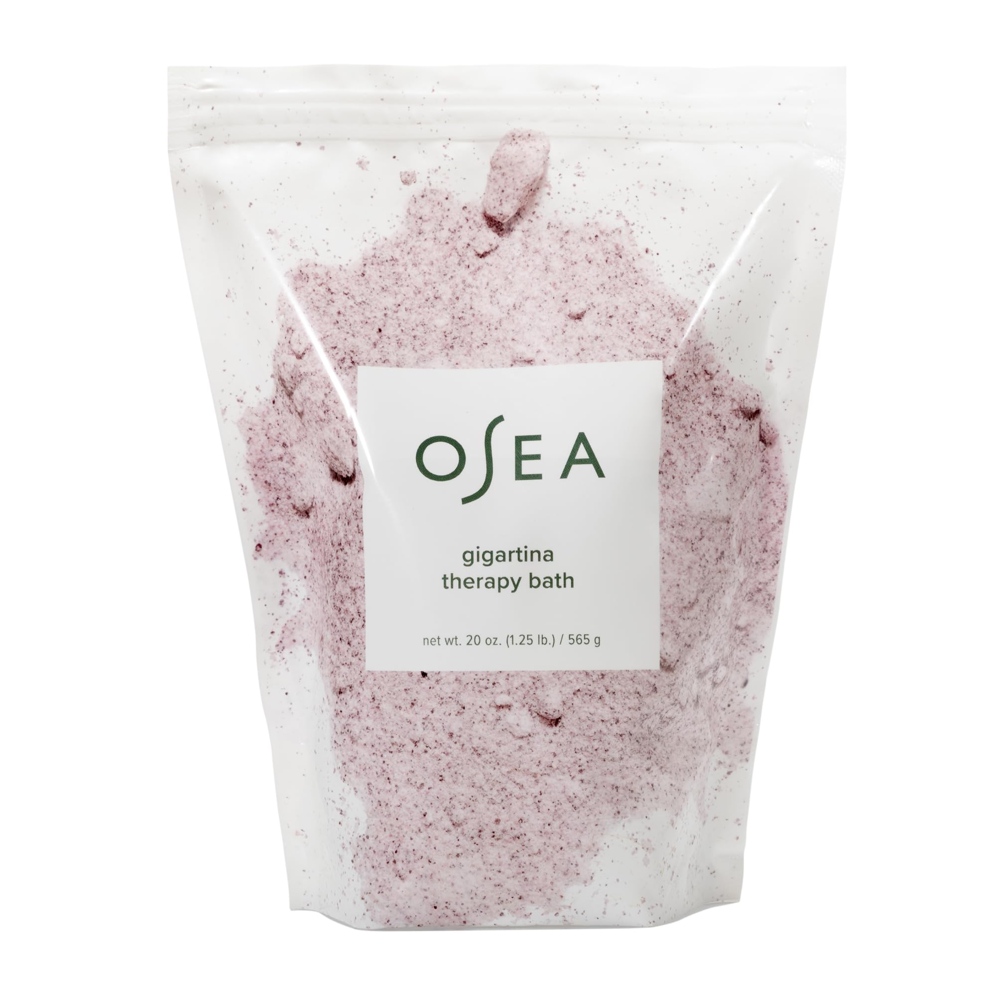 OSEA Gigartina Therapy Bath Soak 20 oz | Lavender Scented Mineral Bath Salts for Hydration | Clean Beauty & Vegan