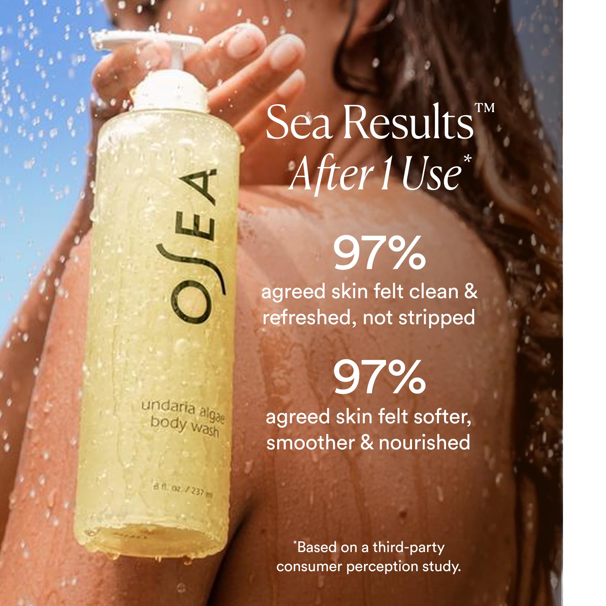 OSEA Undaria Algae Body Wash – pH Balanced Hydrating Cleanser with Citrus Scent, vegan & non-toxic (8oz)