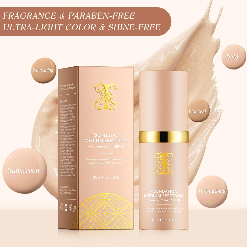 O.SECERT Color Changing Foundation – SPF15, Full Coverage, Natural Finish (#2, 30ml)