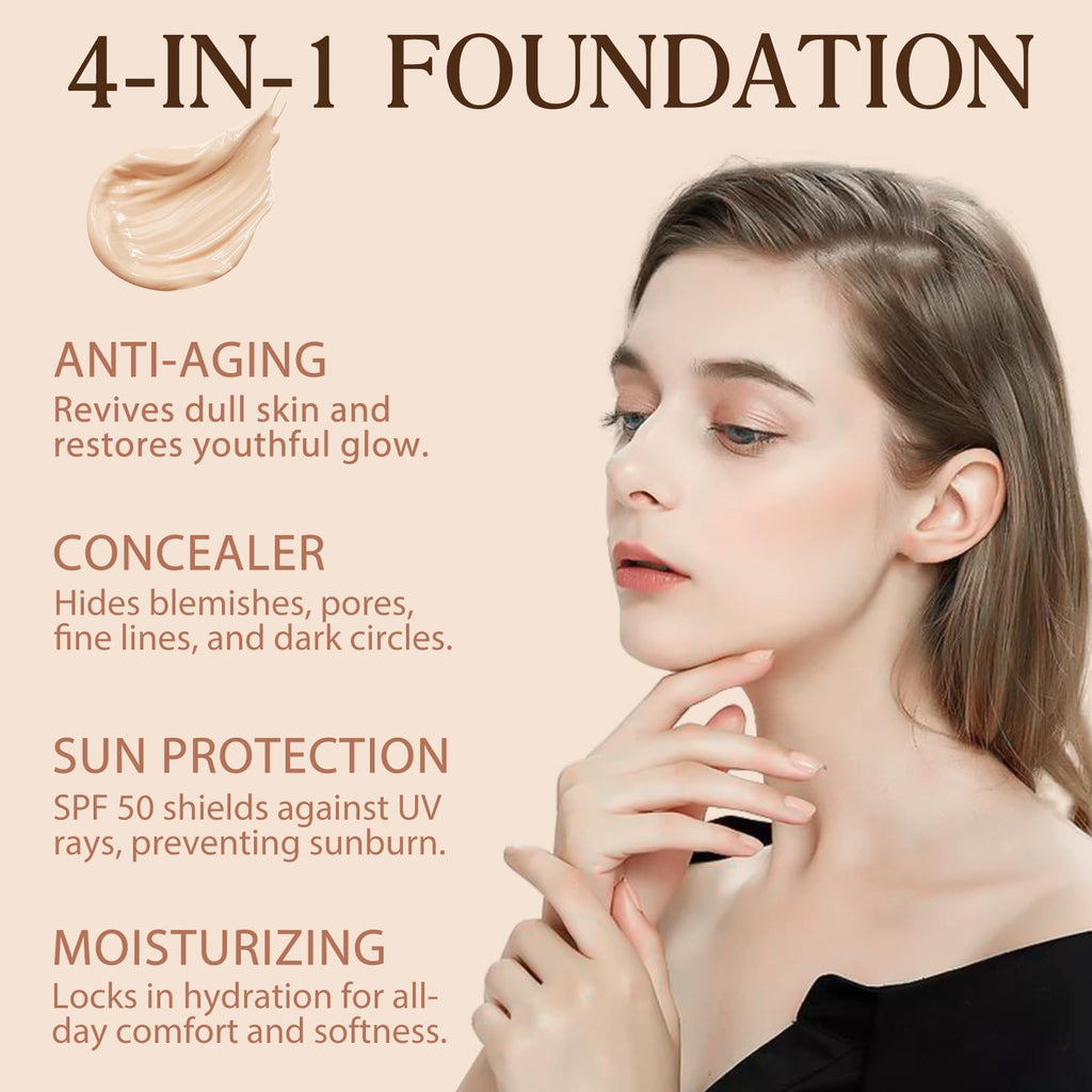 O.SECERT Color Changing Foundation – SPF15, Full Coverage, Natural Finish (#2, 30ml)