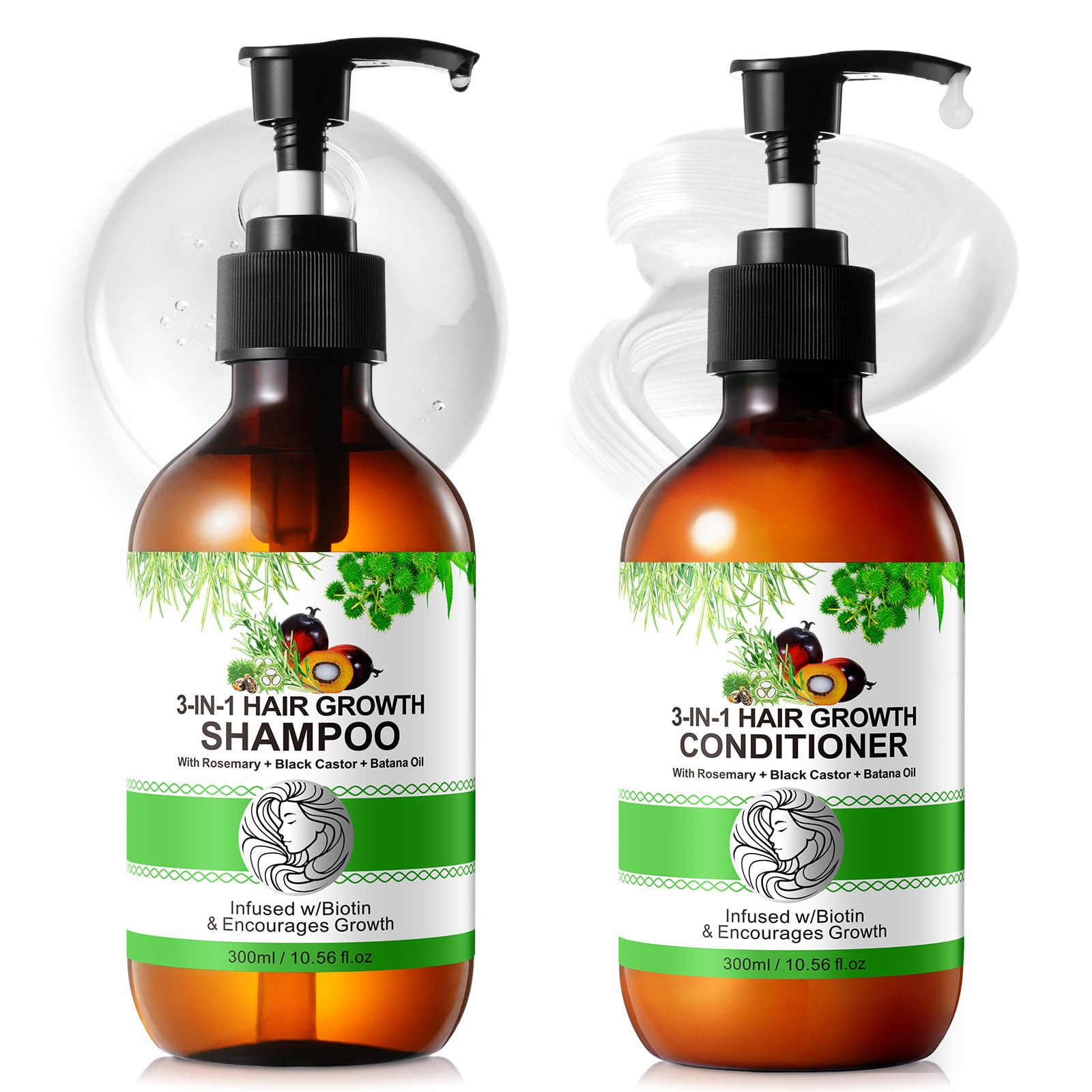 O.SECERT Biotin Shampoo & Conditioner for Hair Loss — Thickening Formula with Rosemary, Black Castor & Batana Oil