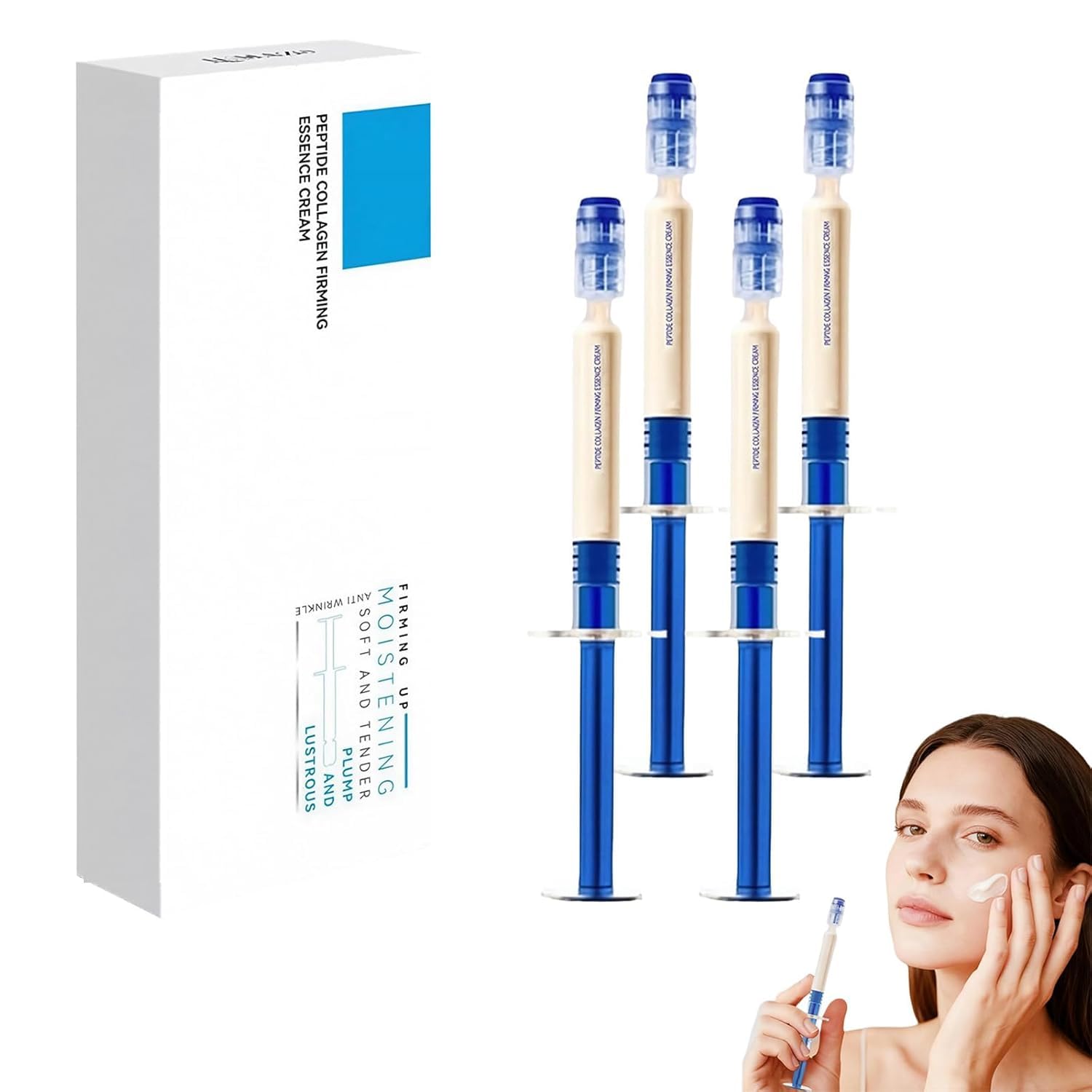 OSFRIAGE Polypeptide Collagen Elastic Essence Cream | 2 Boxes (4 Tubes) – Lightweight, Multi-Use Moisturizer for All Skin Types