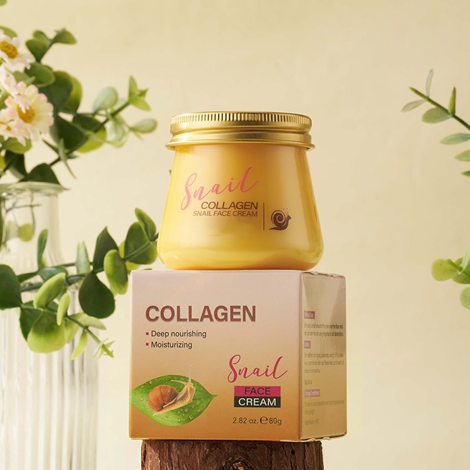 OSFRIAGE Snail Collagen Cream – Anti-Wrinkle & Rejuvenating Moisturizer for Women (2PCS)