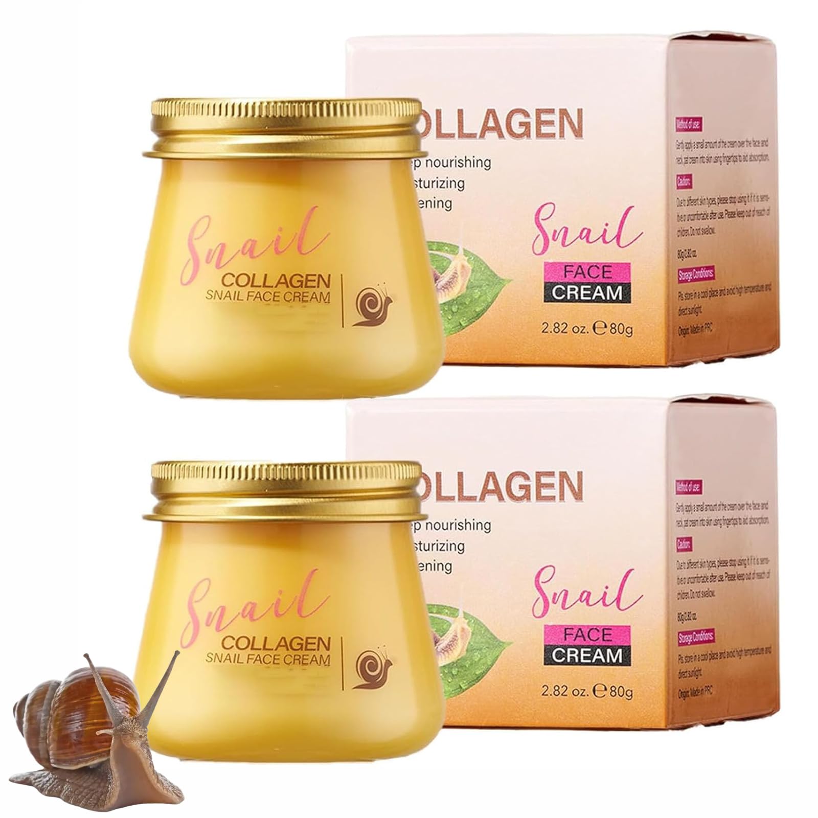 OSFRIAGE Snail Collagen Cream – Anti-Wrinkle & Rejuvenating Moisturizer for Women (2PCS)