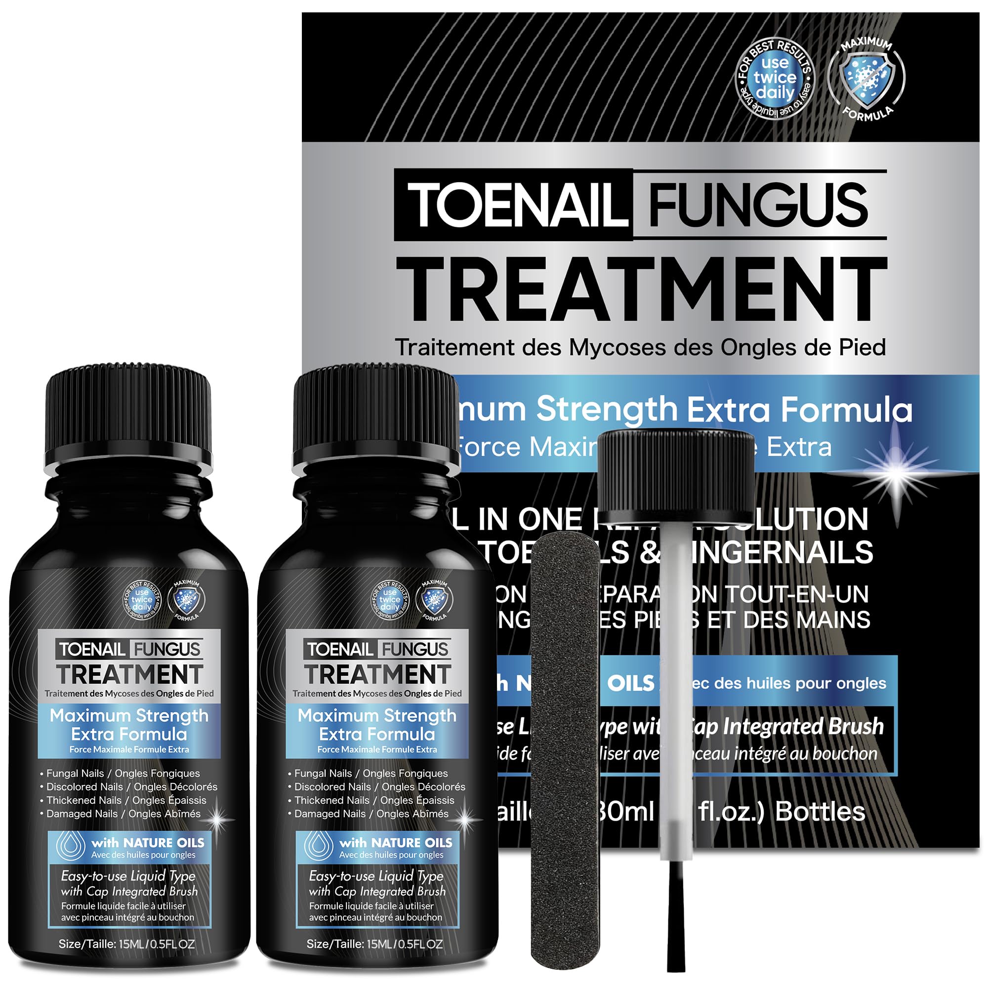 OSIMOON Fungus Treatment for Toenails – Extra Strength, Fast Acting, 2-Pack