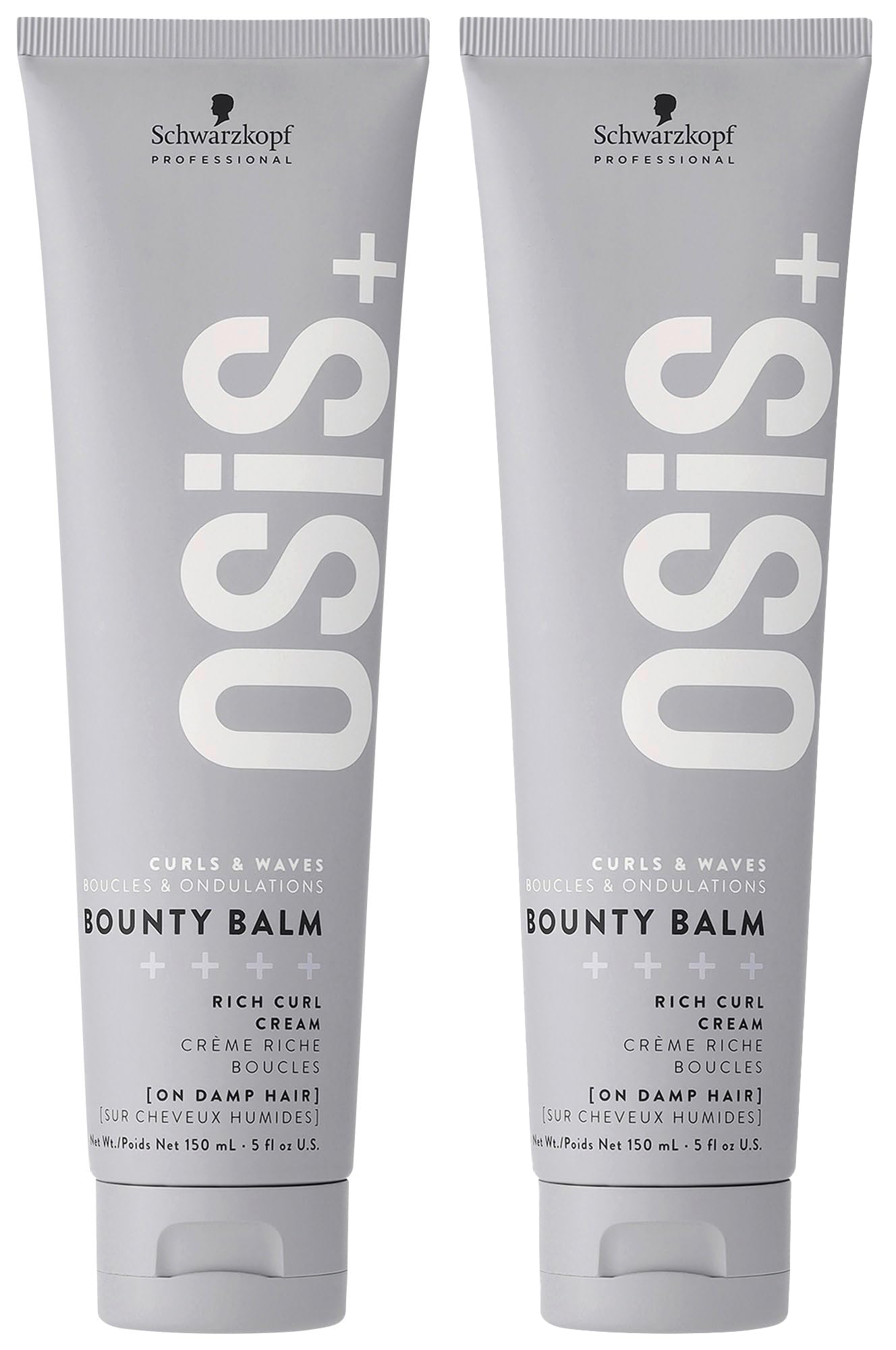 OSiS+ Bounty Balm Rich Curl Cream 5 oz (2 Pack) — Frizz Reduction & Texture Enhancement for All Curl Types