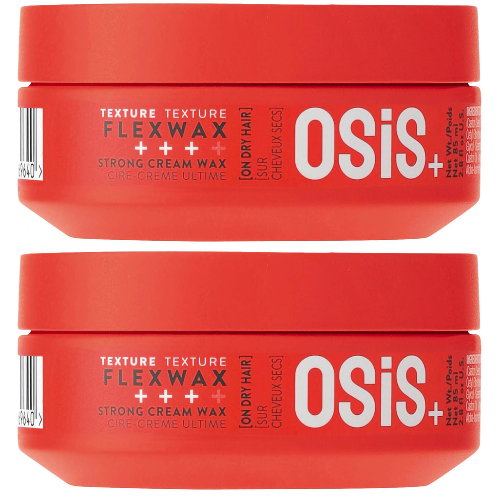 OSiS+ Flexwax Ultra-Strong Cream Wax – 2 Pack, Long-Lasting Hold & Texture
