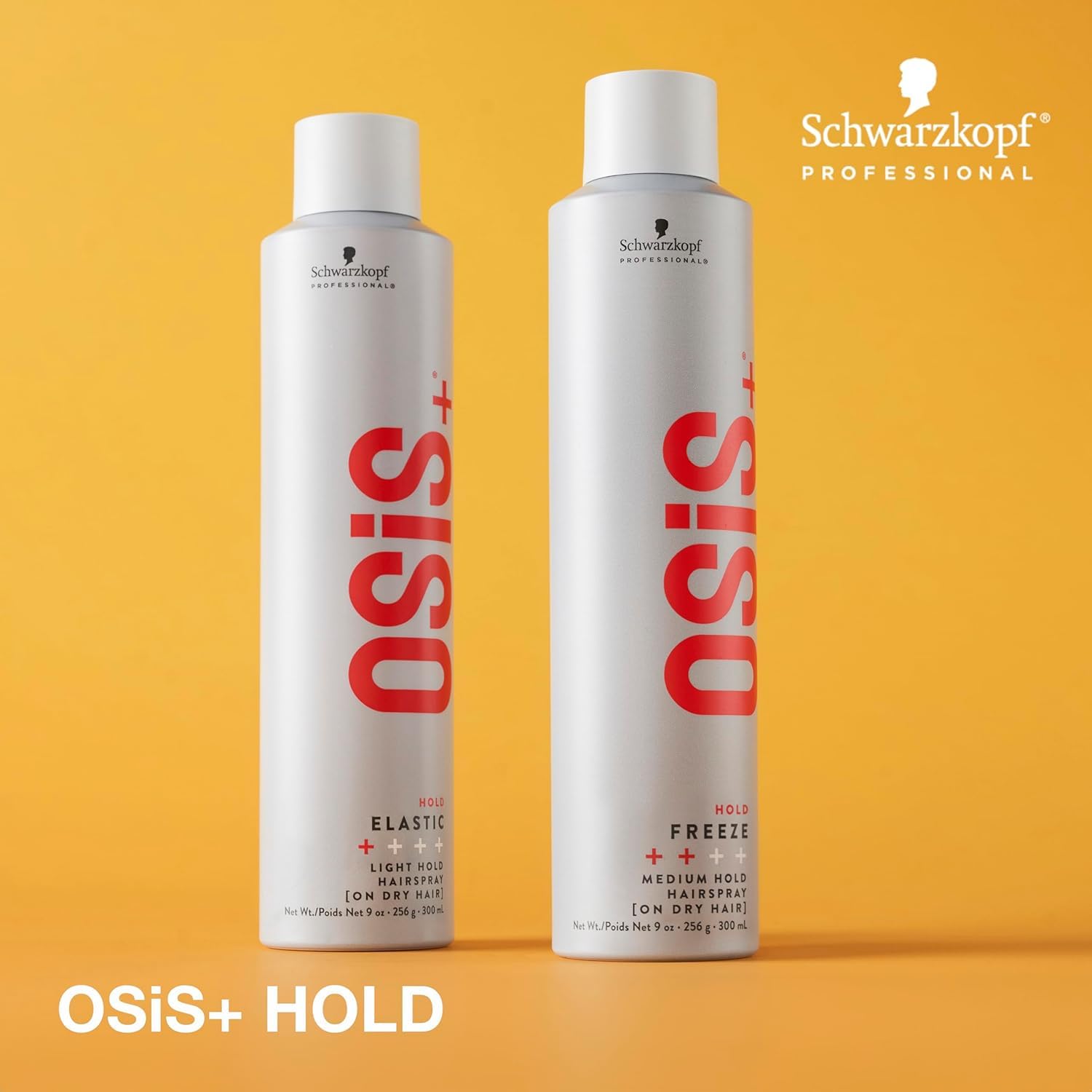 OSiS+ Freeze Medium Hold Hairspray 9 oz (2-Pack) – All Day Hold, Humidity & Heat Protection