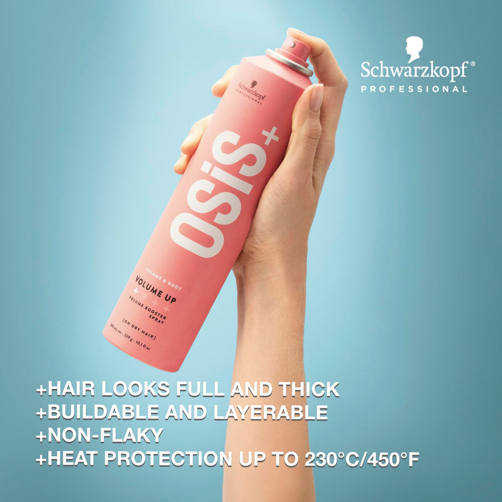 OSiS+ Volume Up Booster Spray – 9 oz (2 Pack) Lightweight Textured Volume for Natural Movement
