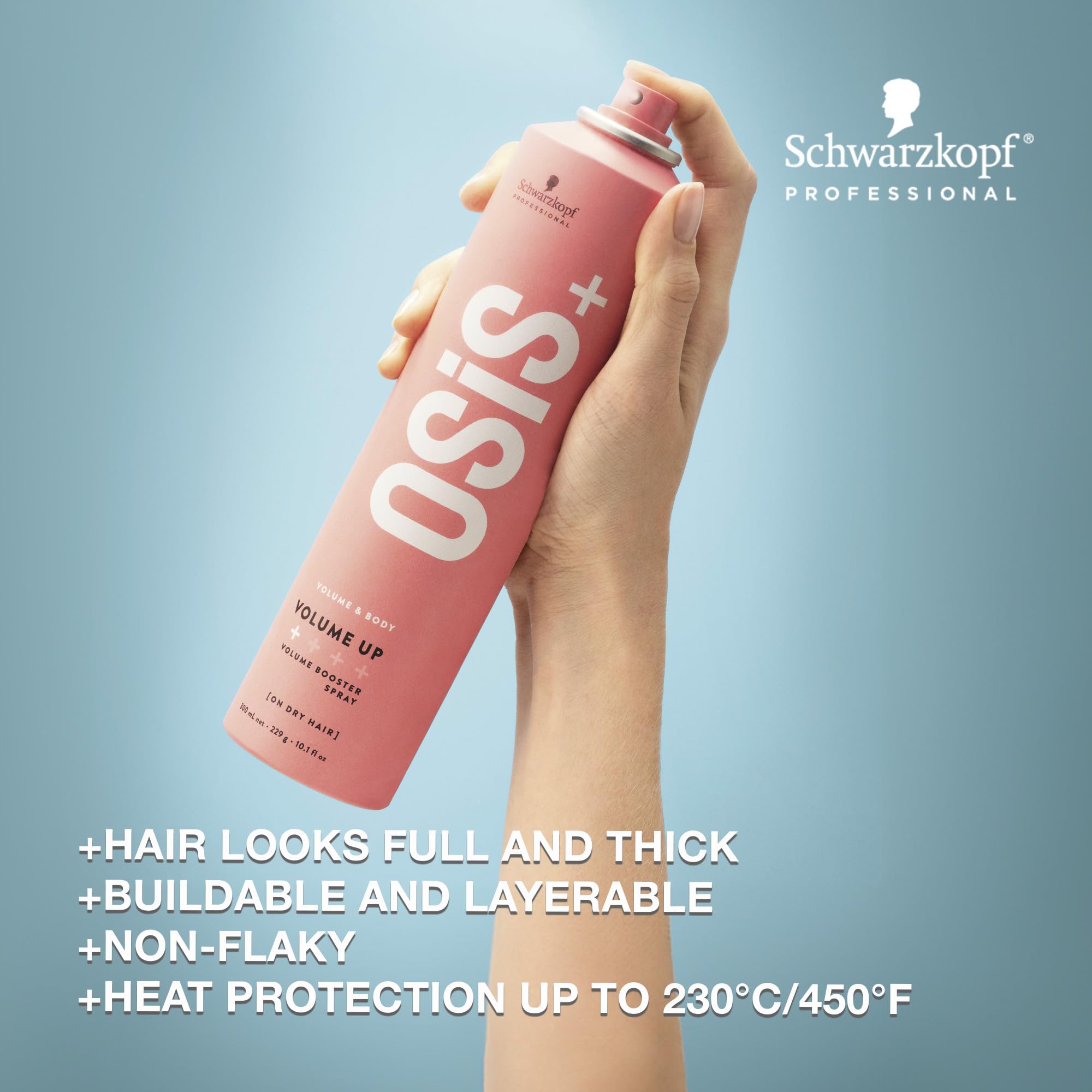 OSiS+ Volume Up Booster Spray – 9 oz (2 Pack) Lightweight Textured Volume for Natural Movement