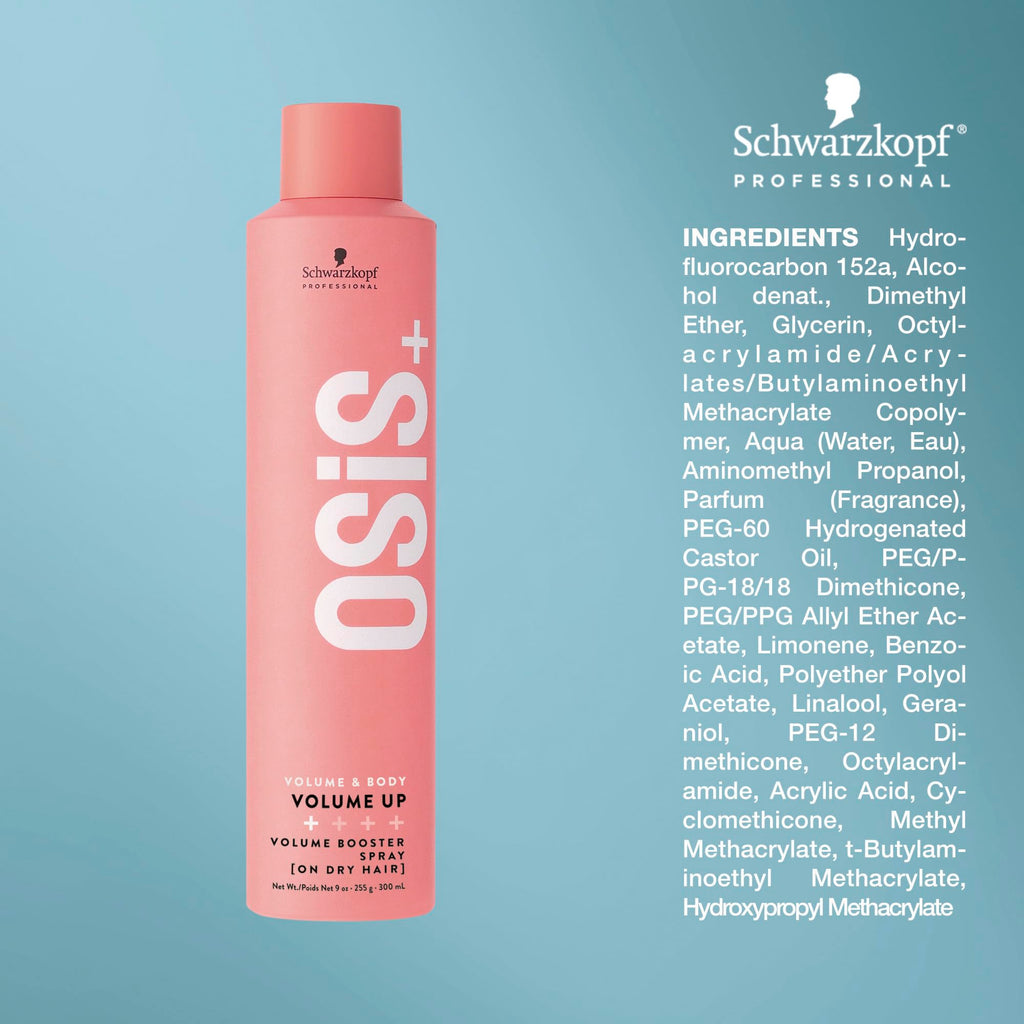 OSiS+ Volume Up Booster Spray – 9 oz (2 Pack) Lightweight Textured Volume for Natural Movement