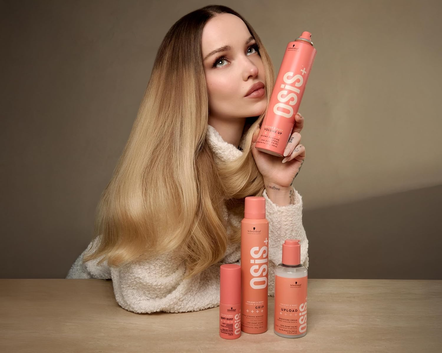 OSiS+ Volume Up Booster Spray – 9 oz (2 Pack) Lightweight Textured Volume for Natural Movement