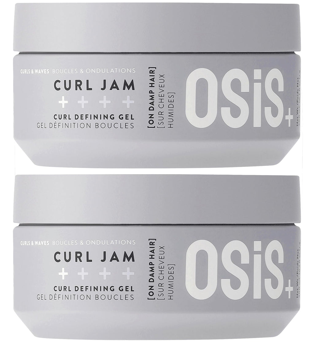 OSiS+ Curl Jam Moisturizing Defining Curl Gel – 10 oz (2 Pack) | Non-Stiff, Non-Crunchy for All Curl Types