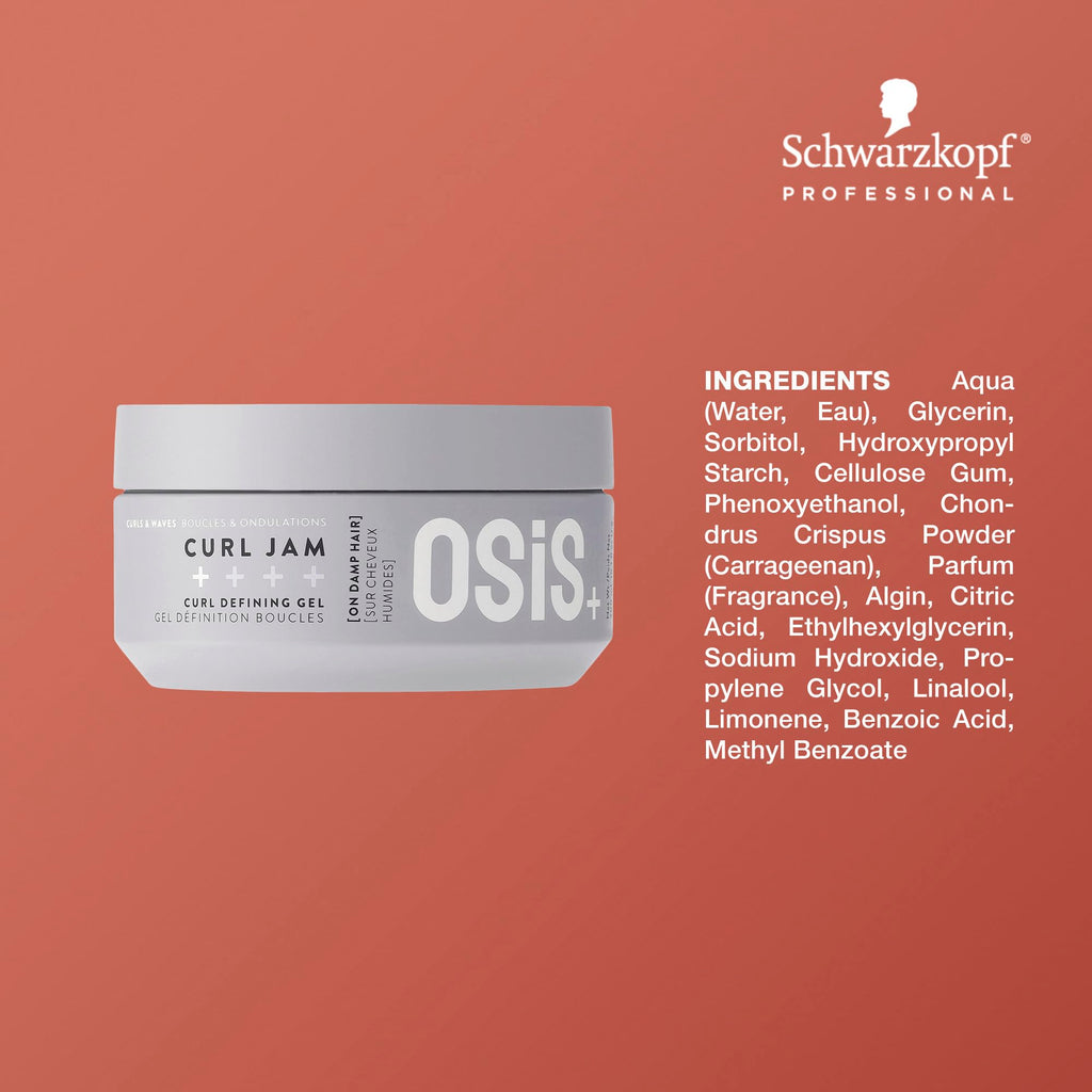 OSiS+ Curl Jam Moisturizing Defining Curl Gel – 10 oz (2 Pack) | Non-Stiff, Non-Crunchy for All Curl Types