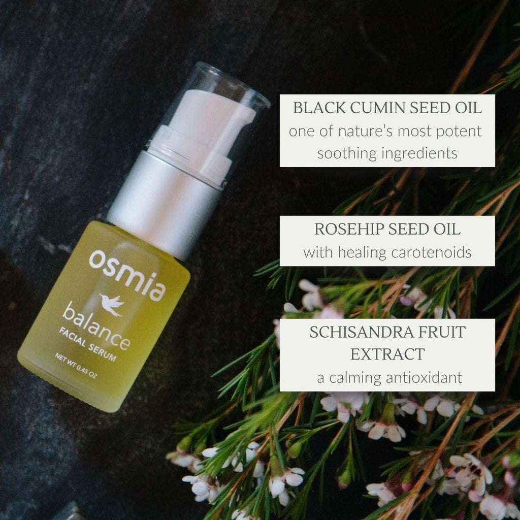 Osmia Natural Balance Facial Serum | Black Cumin, Rosehip, Lavender, Geranium