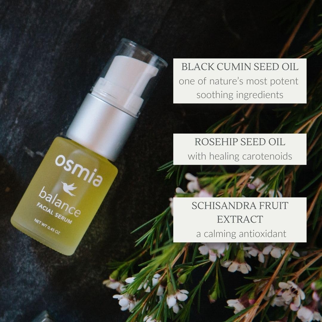 Osmia Natural Balance Facial Serum | Black Cumin, Rosehip, Lavender, Geranium