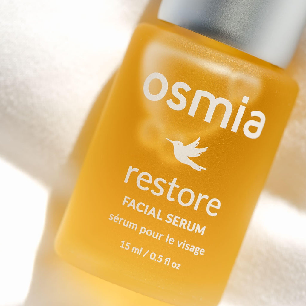 Osmia Skincare Natural Restore Facial Serum – Lavender, Carrot Seed, Jojoba, Borage, & Pomegranate Oils | Clean Beauty for Healthy Skin