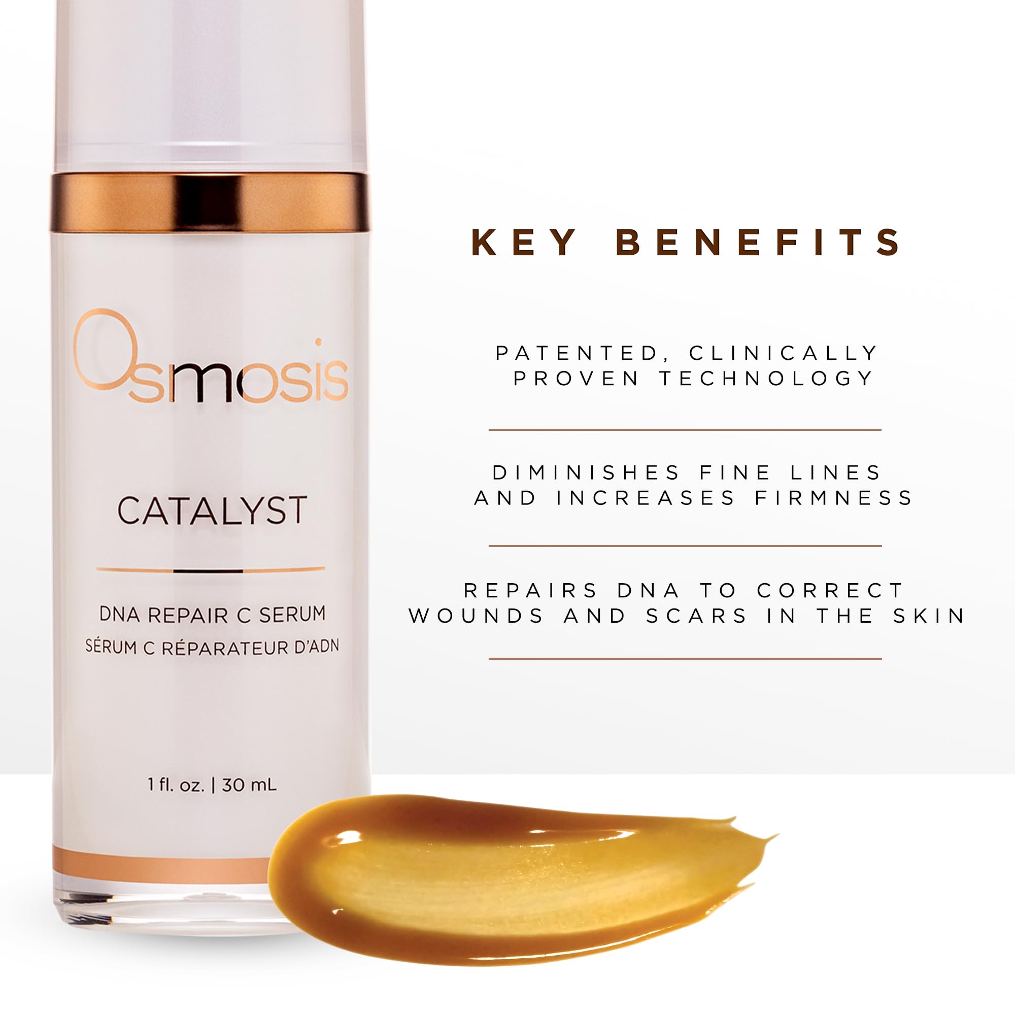 OSMOSIS Catalyst DNA Repair C Facial Serum – Boost Collagen, Improve Tone & Texture