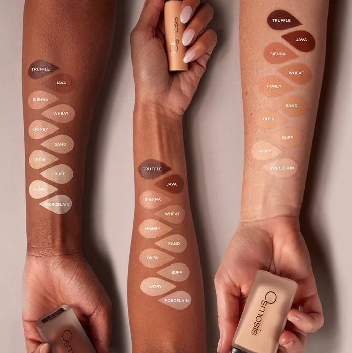 Osmosis Flawless Concealer – Lightweight, Medium to Full Coverage, Natural Matte Finish, Hydrates | 10 Shades (Truffle)