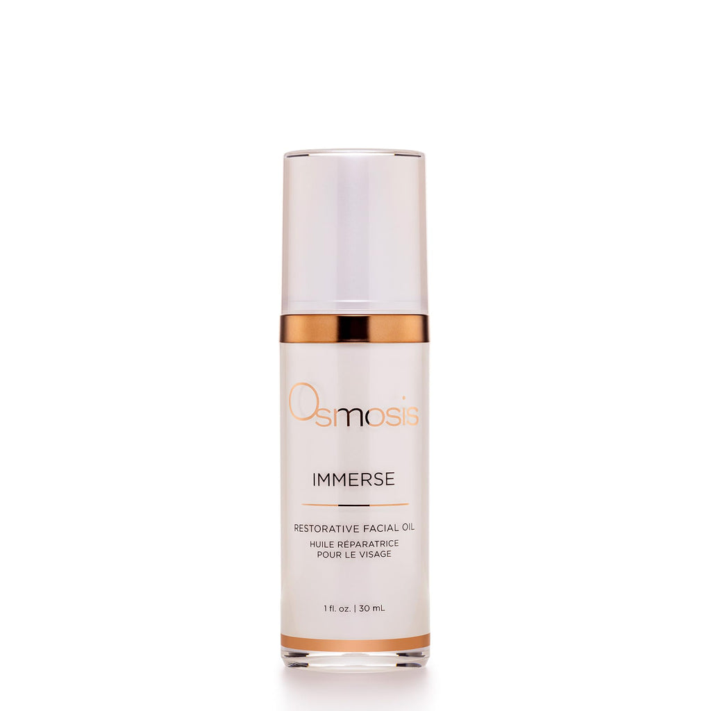 OSMOSIS IMMERSE Restorative Hydrating Facial Oil with Emu, Raspberry Seed Oil & Calendula – 1 fl oz
