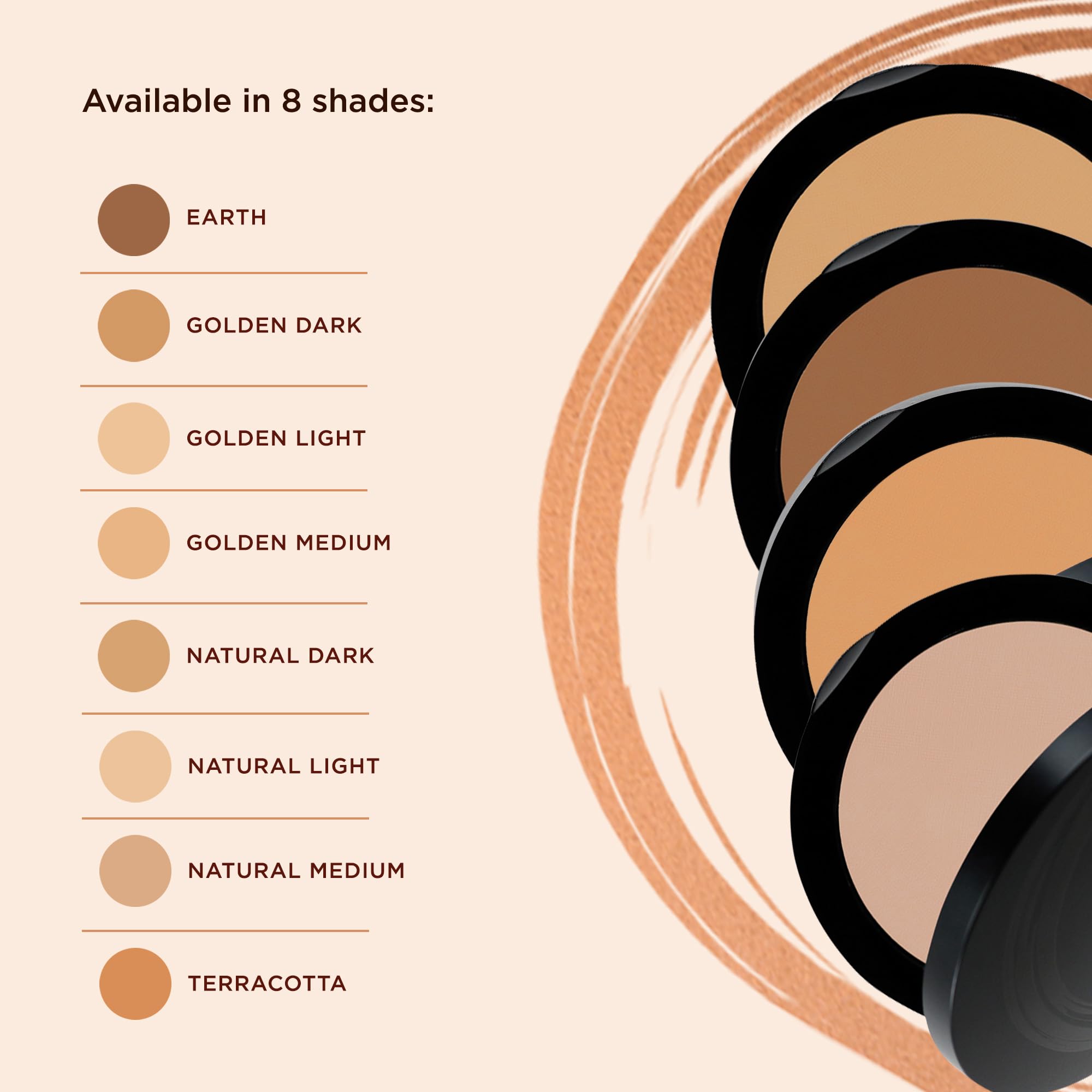 OSMOSIS Skincare Mineral Pressed Base Foundation — Golden Medium | Buildable Coverage, Semi-Matte Finish
