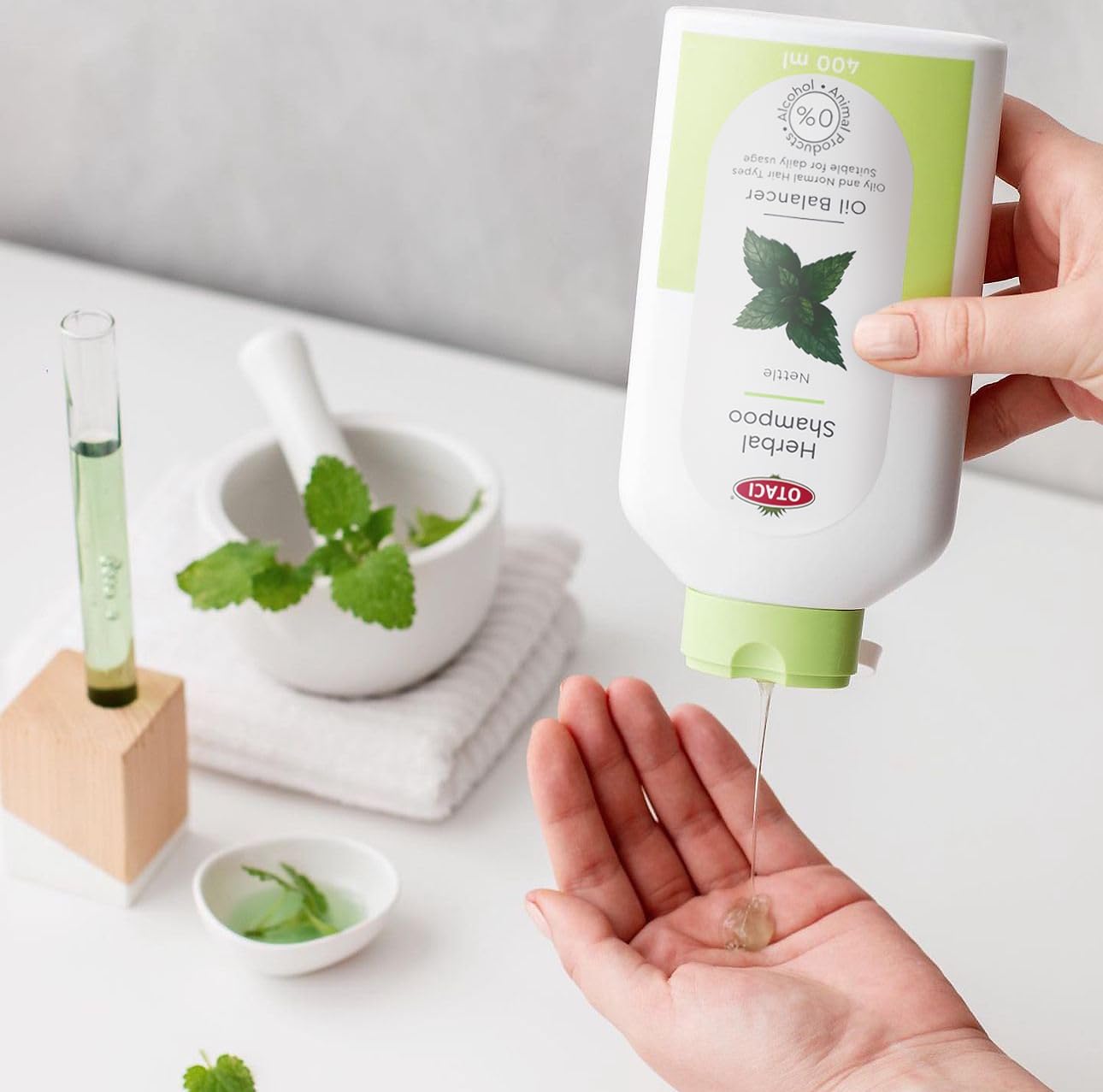 OTACI Oil Balancing Nettle Shampoo – Deep Cleansing for Oily Hair (13.5 oz) | Vegan & Cruelty-Free