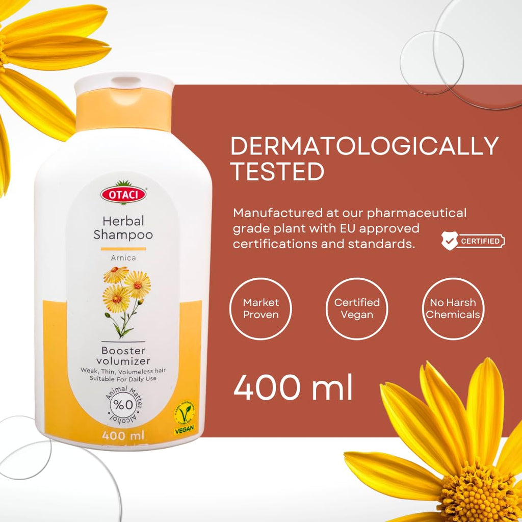 OTACI Herbal Strengthening & Volumizing Shampoo with Arnica – Everyday Use for Weak, Fine Hair