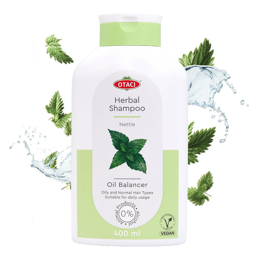 OTACI Oil Balancing Nettle Shampoo – Deep Cleansing for Oily Hair (13.5 oz) | Vegan & Cruelty-Free