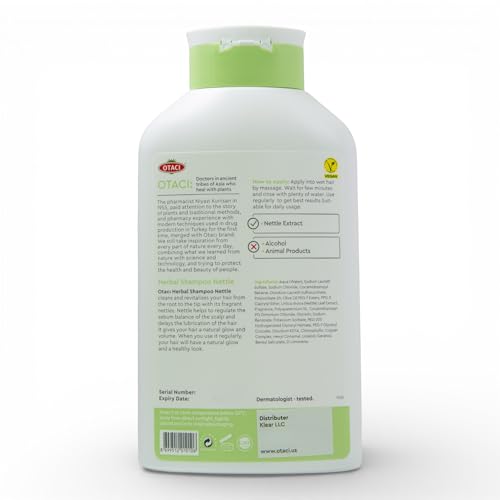 OTACI Oil Balancing Nettle Shampoo – Deep Cleansing for Oily Hair (13.5 oz) | Vegan & Cruelty-Free