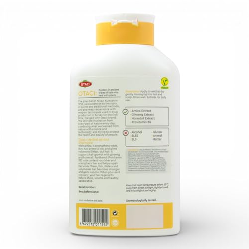 OTACI Herbal Strengthening & Volumizing Shampoo with Arnica – Everyday Use for Weak, Fine Hair