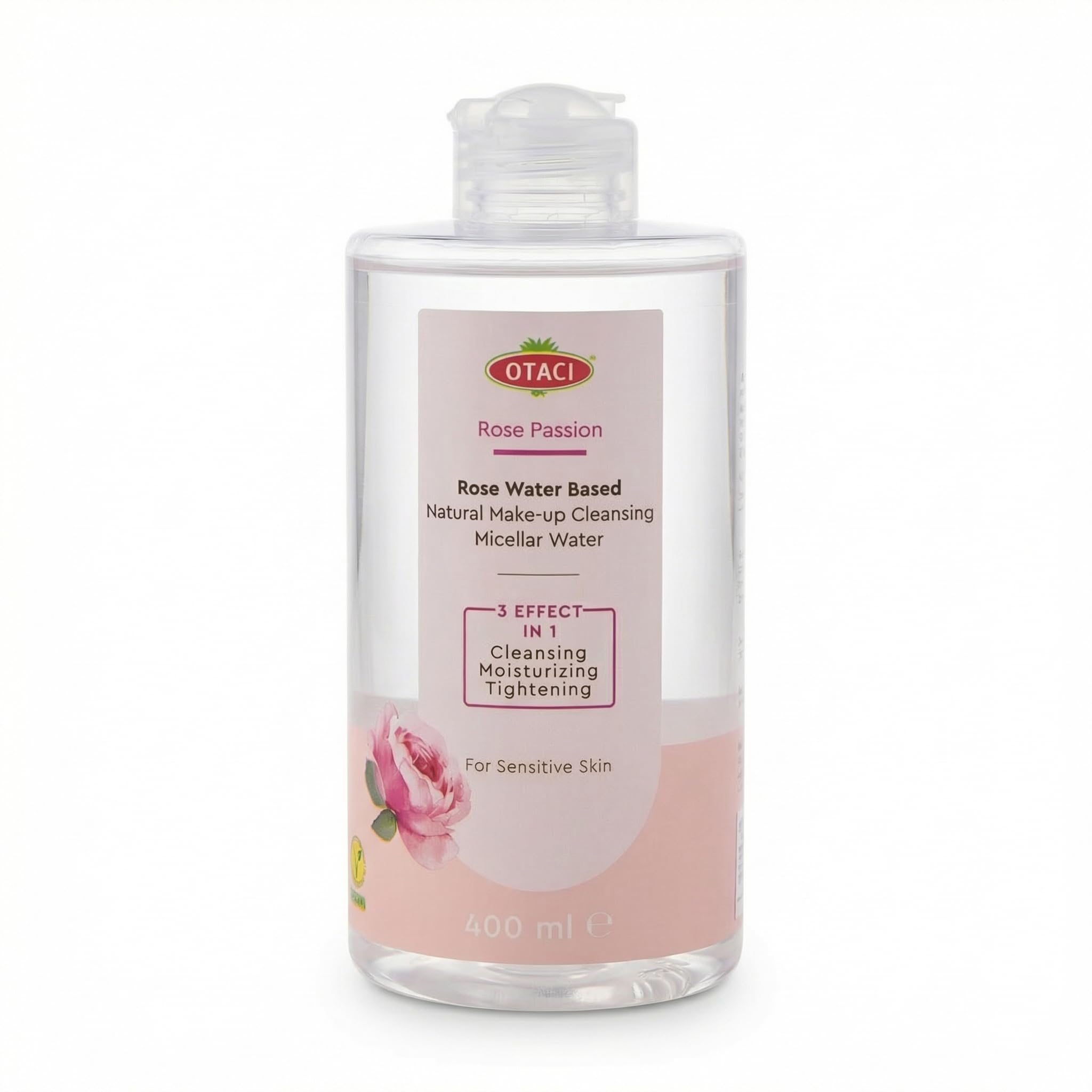 OTACI Rose Passion Micellar Cleansing Water – Rose Water Cleanser, Makeup Remover & Hydration