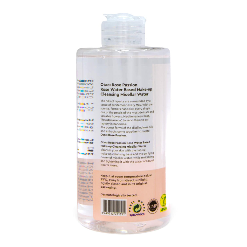 OTACI Rose Passion Micellar Cleansing Water – Rose Water Cleanser, Makeup Remover & Hydration