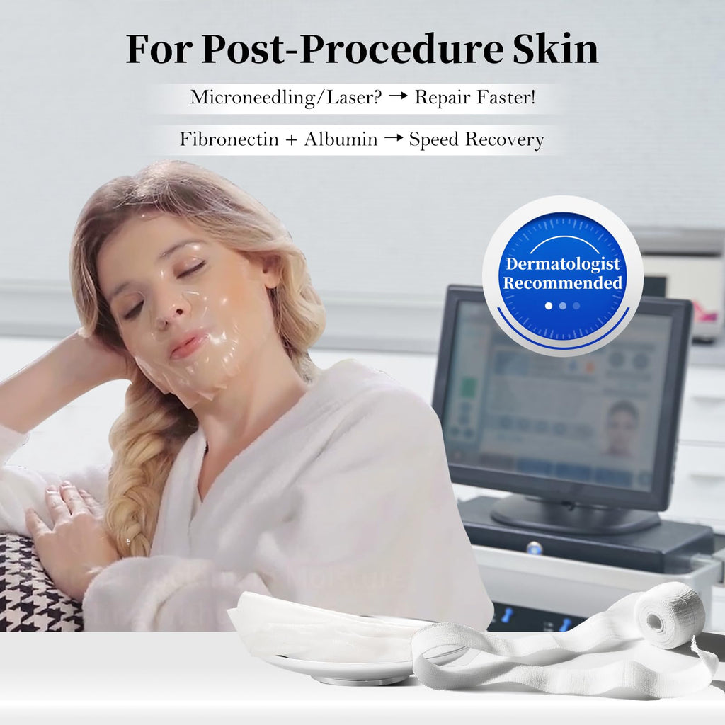 OTTOSHA Bioactive Collagen Face Mask with Separated Serum Gel & Powder Membrane | Hydrating, Repairing, Revitalizing