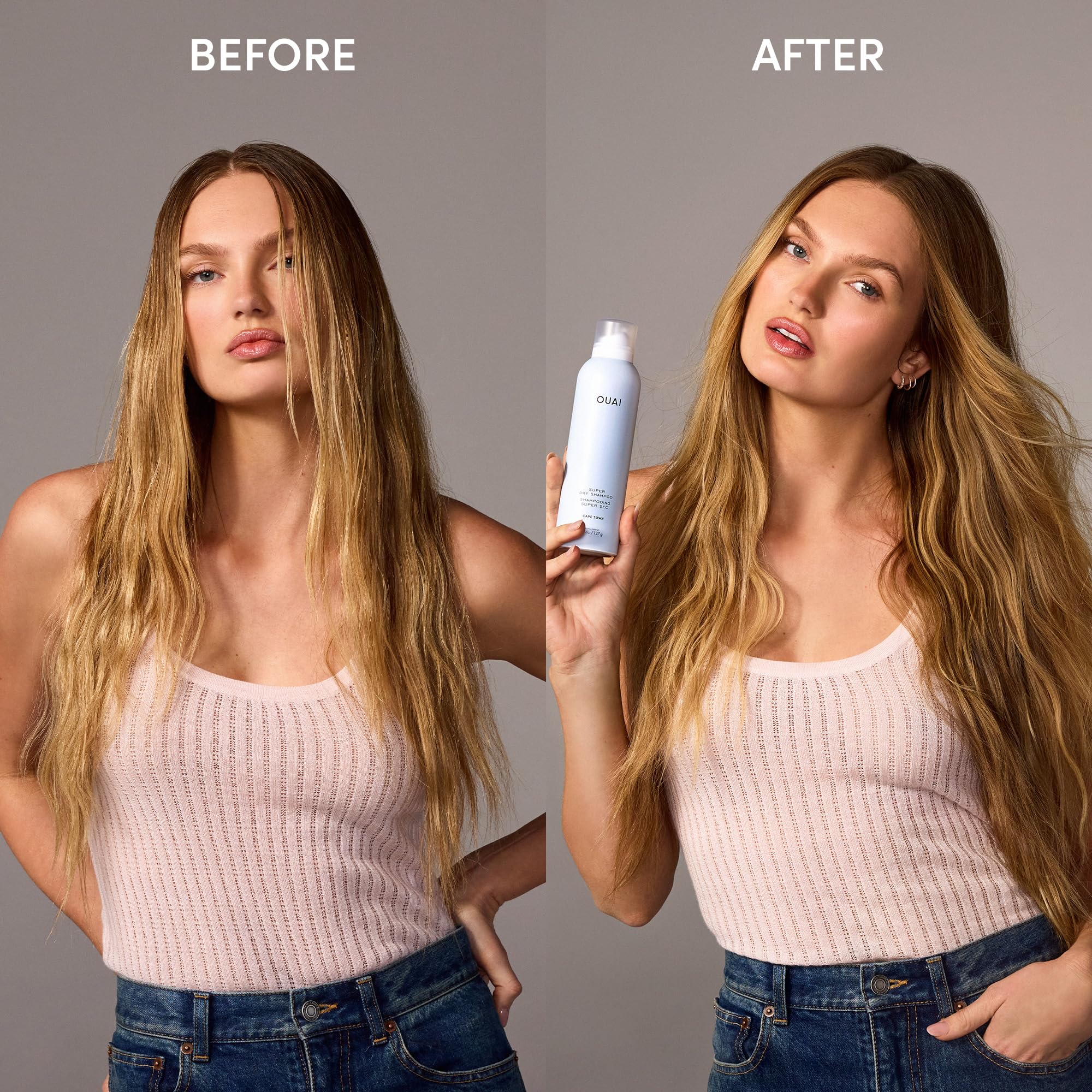 OUAI Super Travel Size Dry Shampoo – Cape Town (2 oz) | Absorbs Oil, Sweat & Dirt