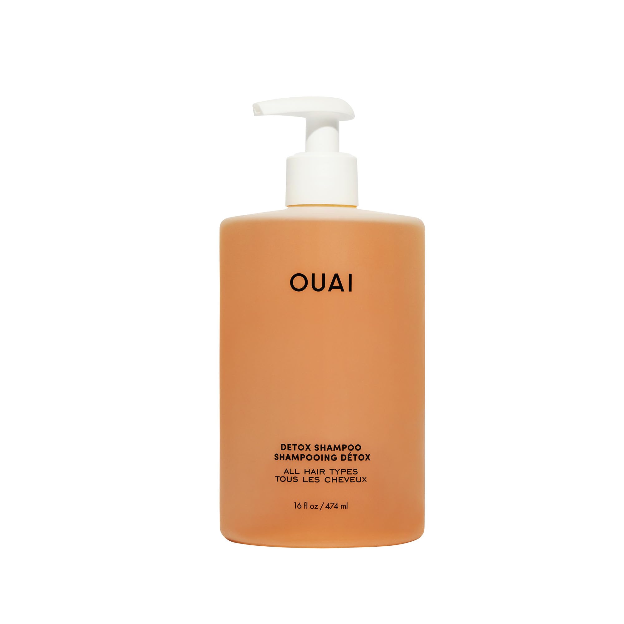 OUAI Detox Shampoo — Clarifying, Sulfate-Free (16 oz) for Build-Up, Hard Water, Dirt & Oil