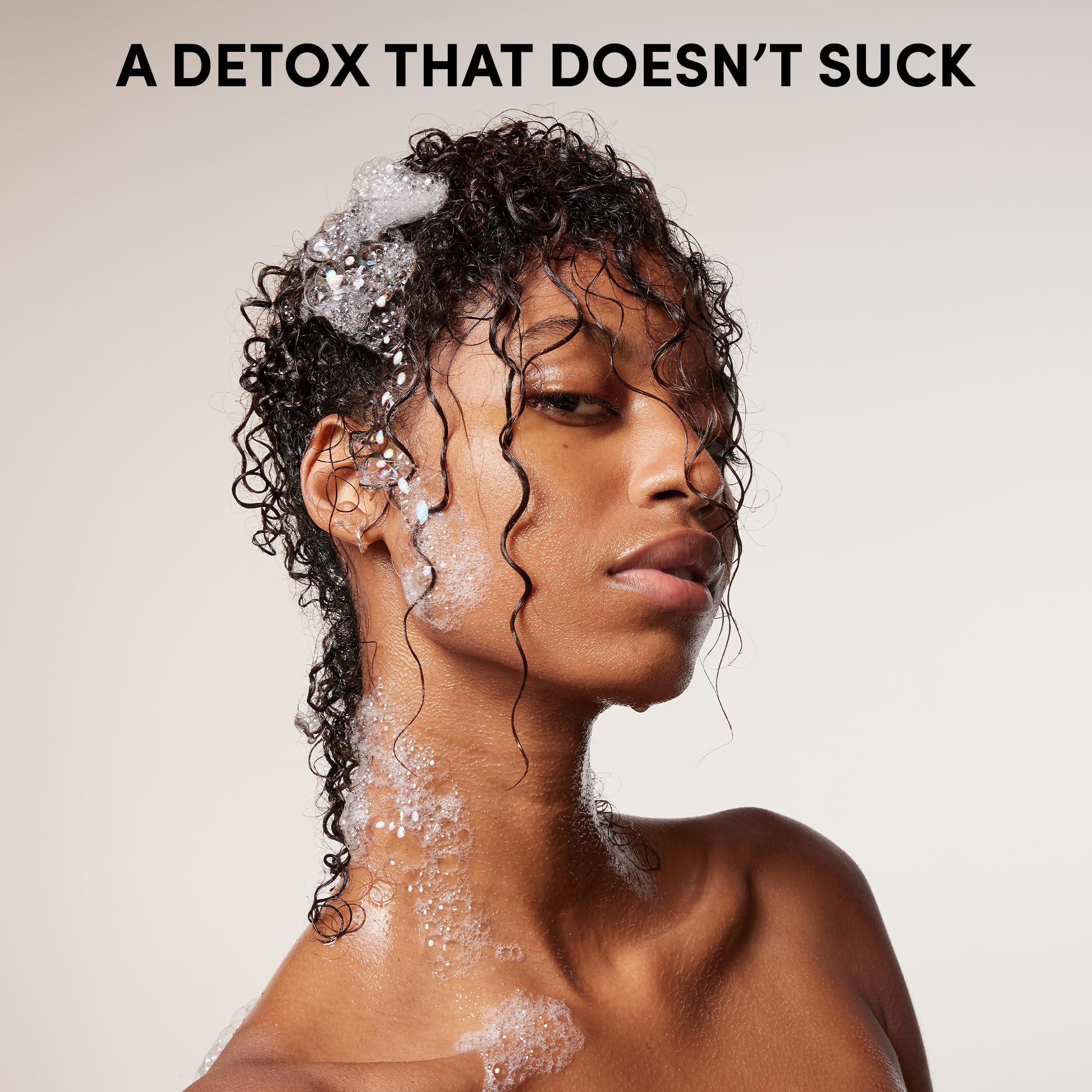 OUAI Detox Shampoo — Clarifying, Sulfate-Free (16 oz) for Build-Up, Hard Water, Dirt & Oil