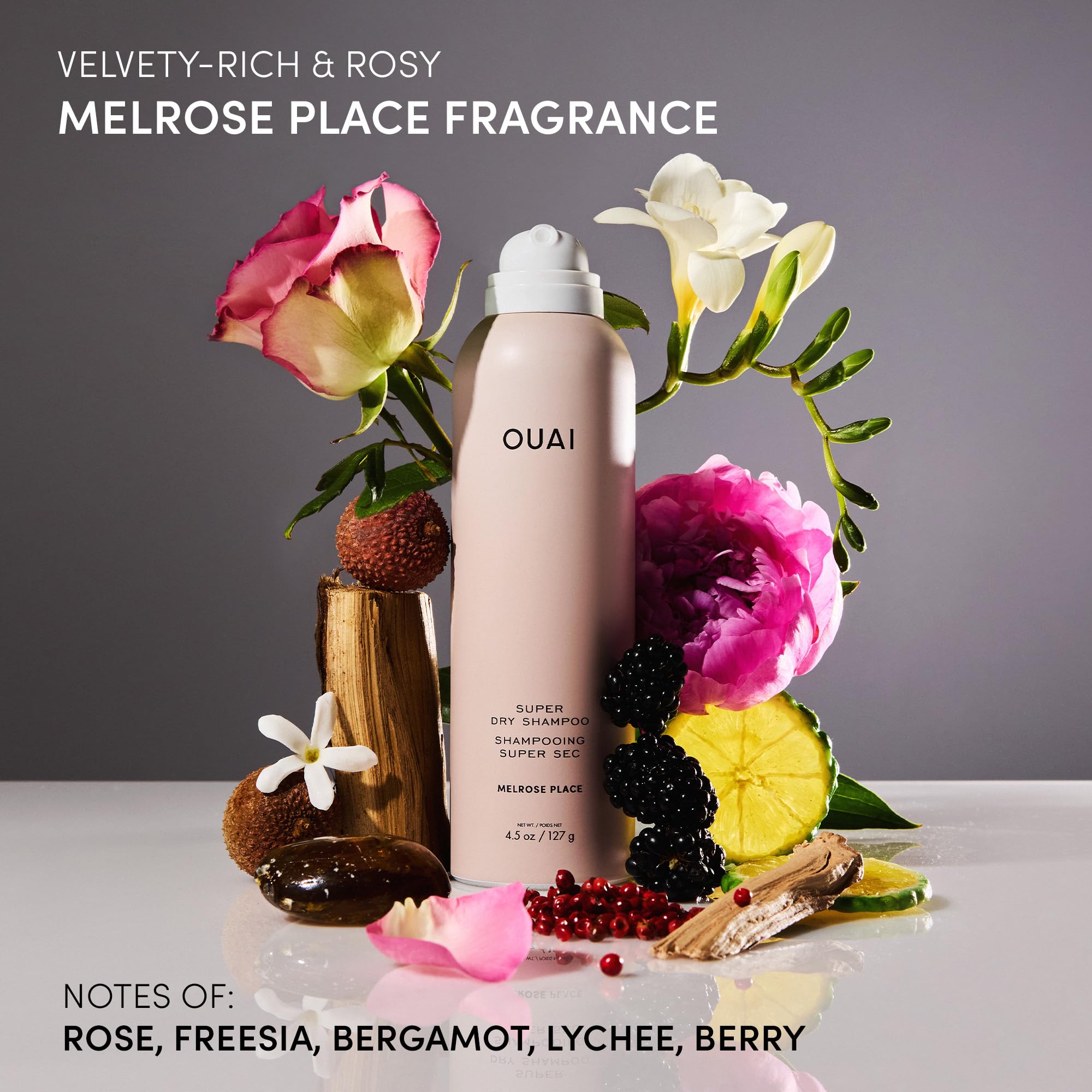 OUAI Super Travel Size Dry Shampoo Melrose Place | Absorbs Oil & Long-Lasting Scent (2 oz)